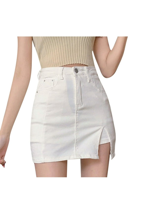 Women's Pants Casual Loose Solid Short Loop Jeans Slim Fit Bodycon Skirt Pants Lounge Trendy Trousers Short Straight Skirt Pants with Pockets 2026