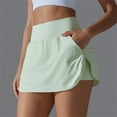 thumbnail image 1 of Karymi Women's Shorts High Waist Tennis Skirt, Cooling Sun Protection Athletic Skort with Inner Shorts and Pockets, Workout Yoga Golf Skirt Women's Clothing, 1 of 9