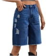 thumbnail image 1 of Karymi Womens Summer Pants Fashion Straight-Leg Solid Short Stretchy Straight Jeans Confy Loop Trousers with Pockets Quick Dry Lounge Jeans Summer Trousers 2026, 1 of 8