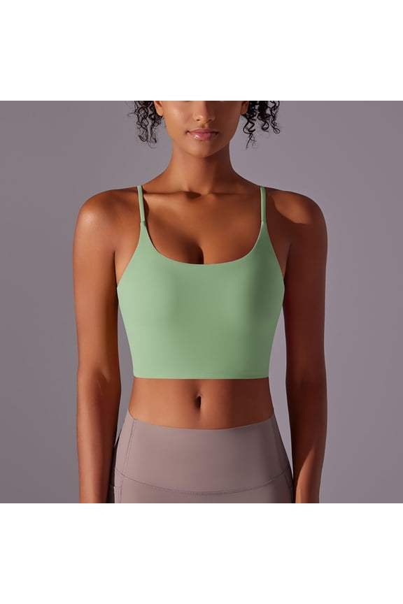 Womens Summer Tops Black Seamless U‑Neck Thin‑Strap Cropped Cami Top, Second‑Skin Stretchy Fitting Sleeveless Camisole, Everyday Layering Vest Blouses for Women