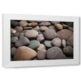 thumbnail image 1 of Karyn Millet 14x11 White Modern Wood Framed Wall Art Titled - Pebble Patch I, 1 of 5