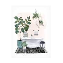 Karyn Panganiban 'Courtyard Bath No Cat' Canvas Art