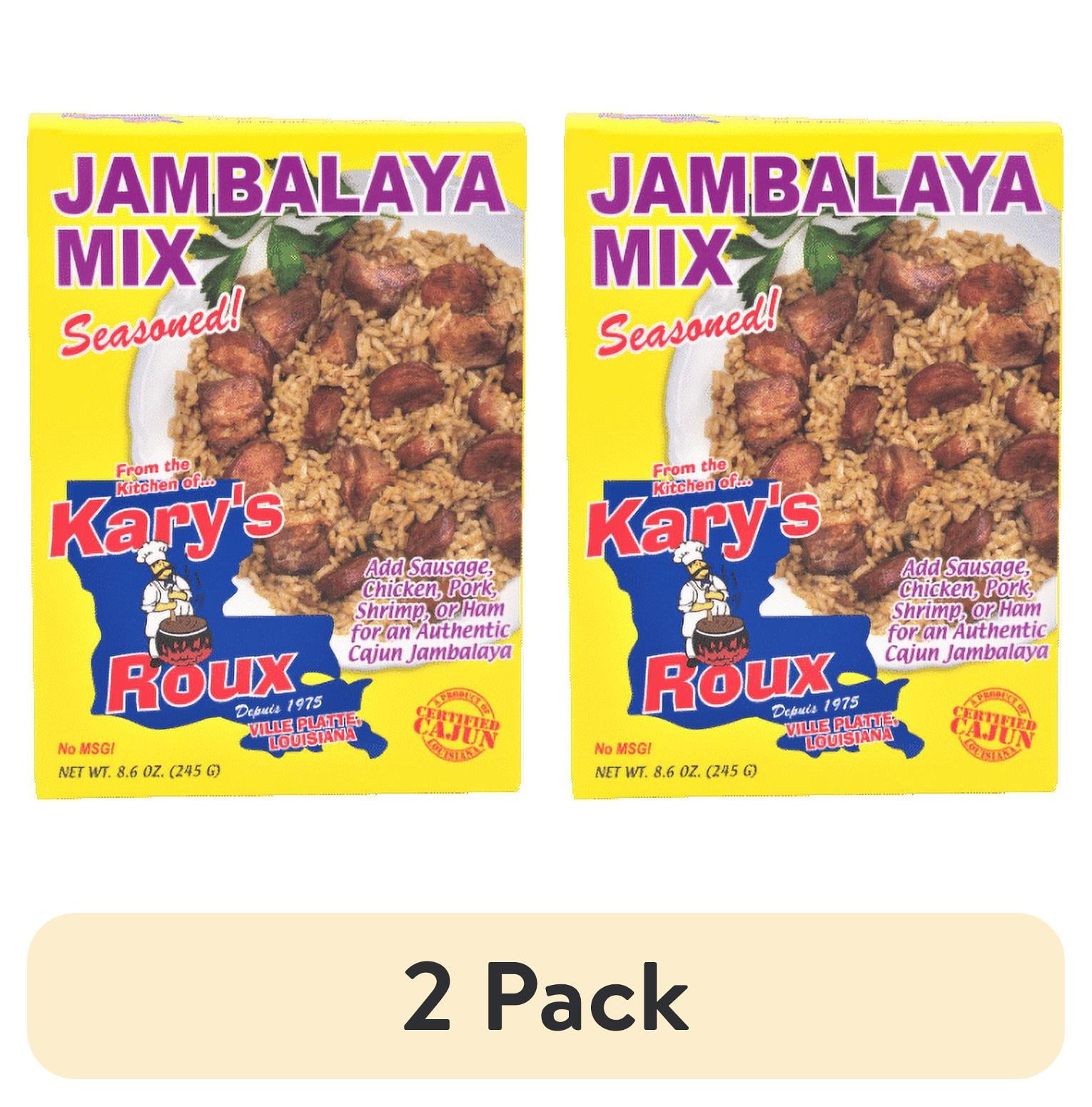(2 pack) Karys Roux Seasoned Jambalaya Mix 8.6 ounce