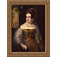 thumbnail image 1 of Karzinkina Katherine 24x20 Gold Ornate Wood Framed Canvas Art by Vasily Tropinin, 1 of 2