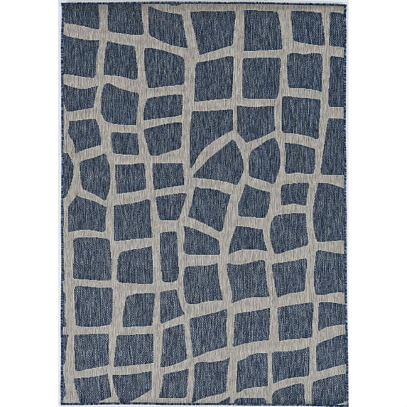 KAS Rugs PROVO 5763 7 Ft 10 inch X 7 Ft 10 inch RO Blue/Grey Rugs PRV5763710X710RO