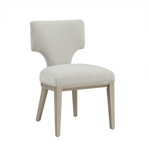 Kasa Linen & Champagne Finish Side Chair (Set of 2)