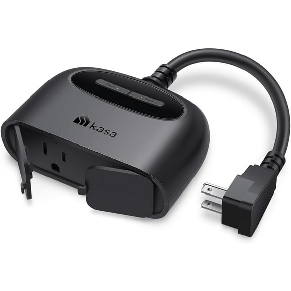 Kasa Smart Outdoor Smart Plug KP400, Smart Home Wi-Fi Outlet with 2 Sockets, Works with Alexa, Google Home &IFTTT, No Hub Required, Sunset & Sunrise Offset