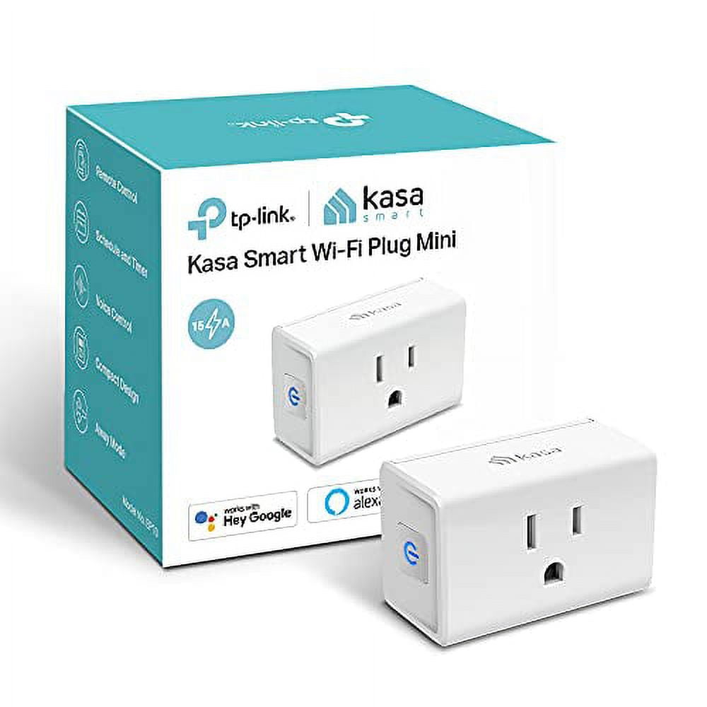 Kasa Smart Plug HS103P2, Smart Home Wi-Fi Outlet Works with Alexa, Echo,  Google Home & IFTTT, No Hub Required, Remote Control,15 Amp,UL Certified,  2-Pack White - Ezlo Smart Home Shop