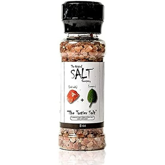 Kasa Style By The Original Salt Company Himalayan Rock Salt Grinder and Oregano