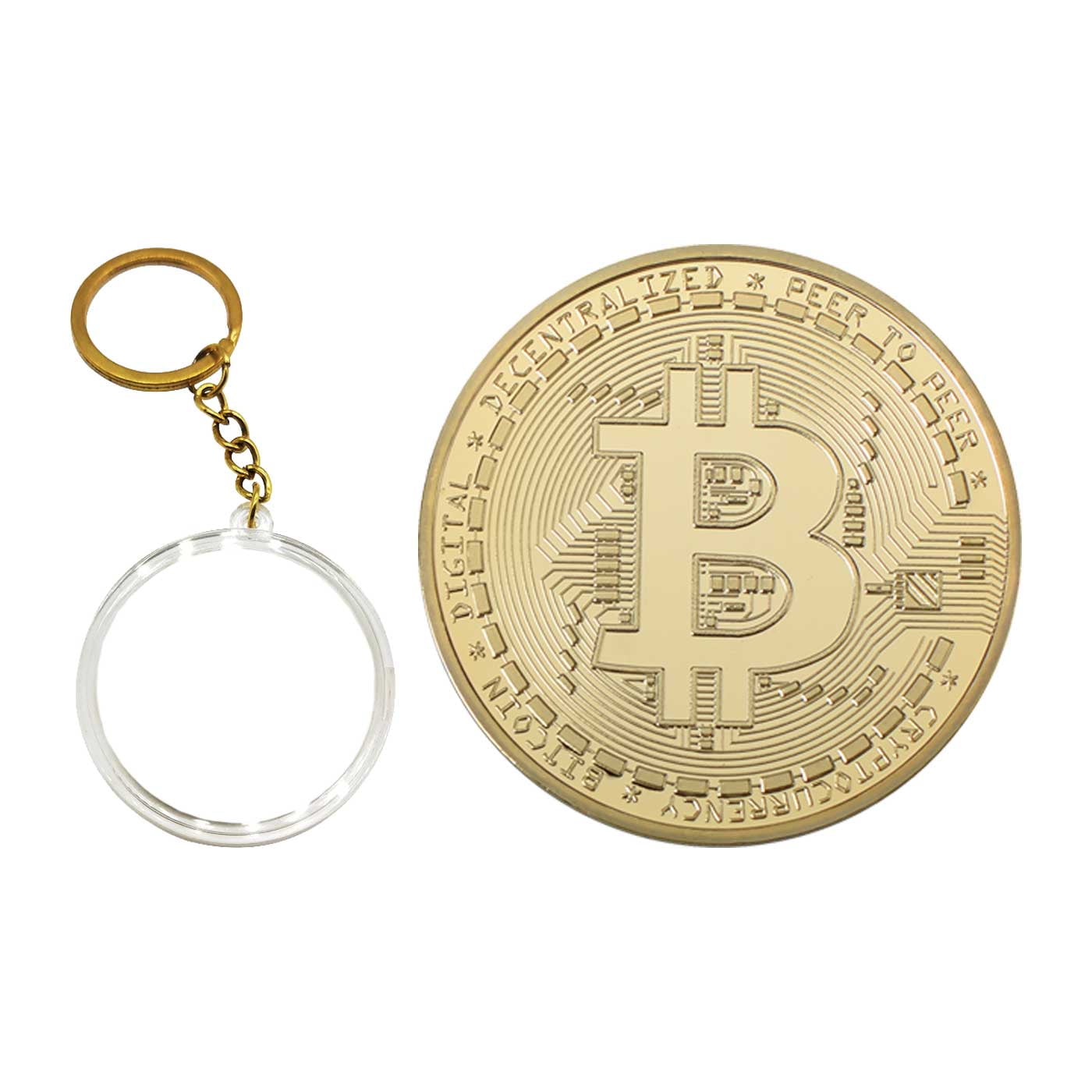 Kasa Style Cryptocurrency Collectors Edition 40mm Crypto Coin Keychain  Capsule Set Bitcoin (Bitcoin Gold Set) - Walmart.com