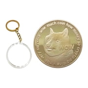 Kasa Style Cryptocurrency Collectors Edition 40mm Crypto Coin Keychain Capsule Set Bitcoin Dogecoin Gold Set