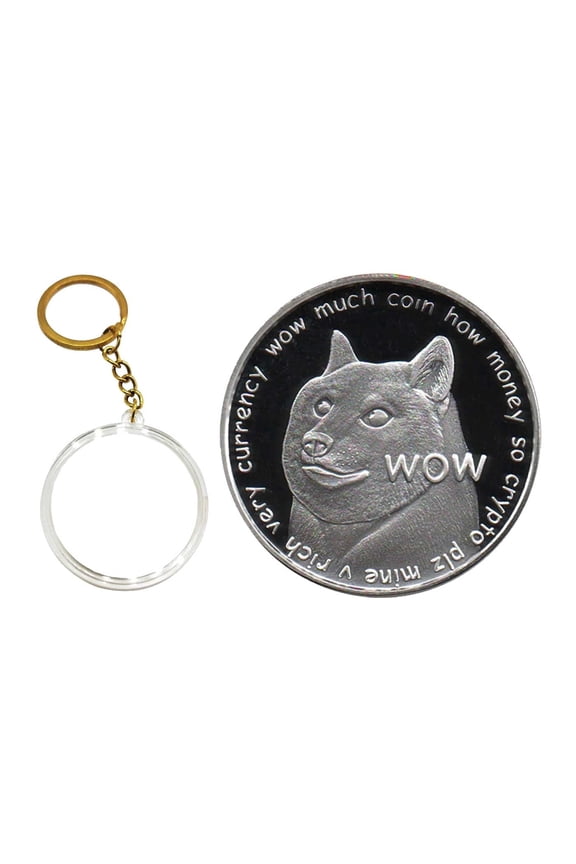 Cryptocurrency Collectors Edition 40mm Crypto Coin Keychain Capsule Set Bitcoin