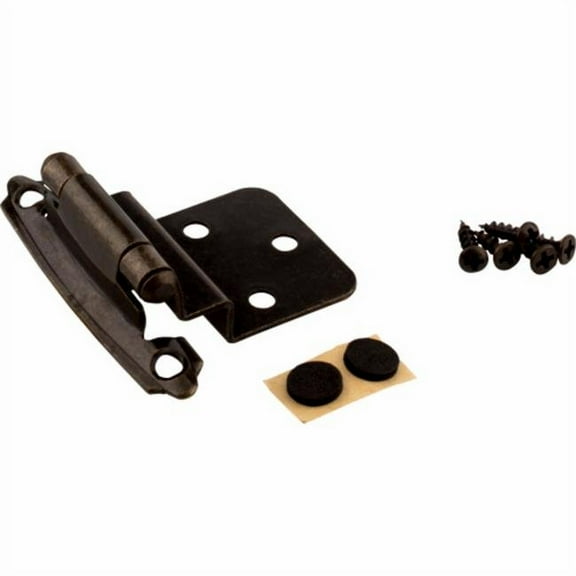 Hardware Resources Self-Closing Cabinet Hinge KFHI-A-AB2 - Antique Brass - 2 Pack