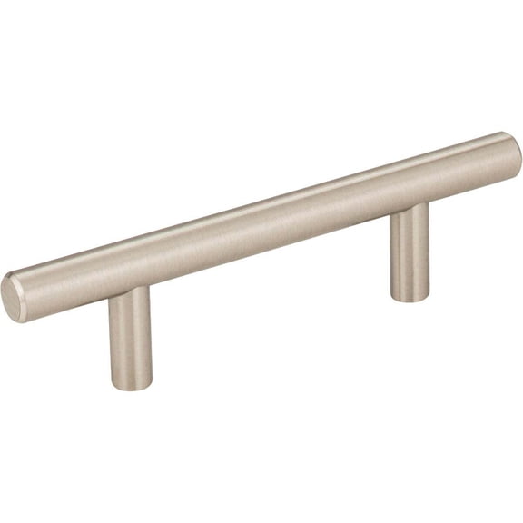Kasaware Cabinet Bar Pull - Satin Nickel Finish - 6-Pack, 5-3/8 In. Steel Drawer Pulls