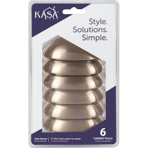 KasaWare Decorative Cup Cabinet Pull - Pack of 4 Heavy-Duty Construction, Professional Use