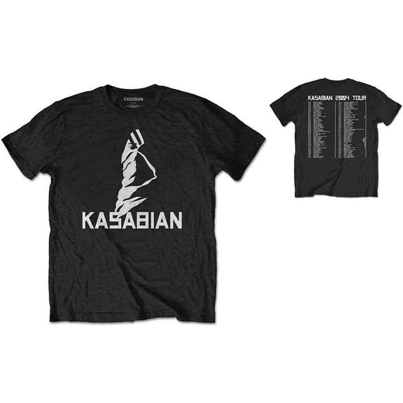 Kasabian Unisex T-Shirt Ultra Face 2004 Tour (Back Print) (X-Large)