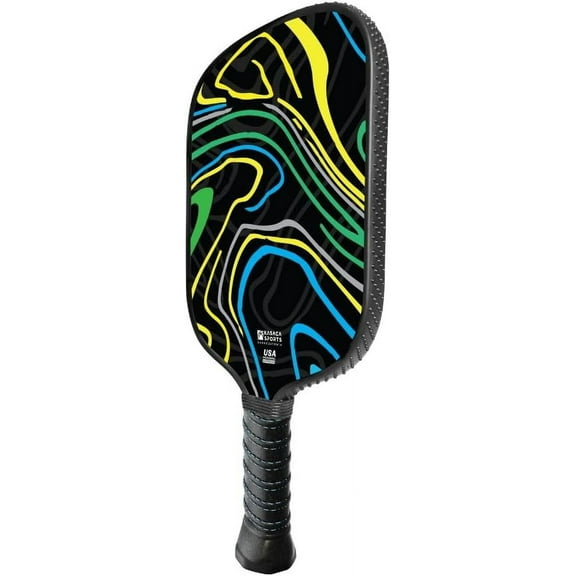Kasaca Graphite T700 Carbon Fiber Pickleball Paddles, Grained Edge Guard, Honeycomb Core, Large Sweet Spot, Cushion Comfort Grip, USAPA Approved, Cute Paddle for Beginners Players, Women, Men