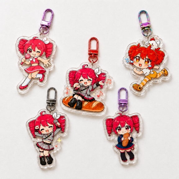 Kasane Teto Acrylic keychain 1 pack, UTAU Fan Collection, random 1 pack