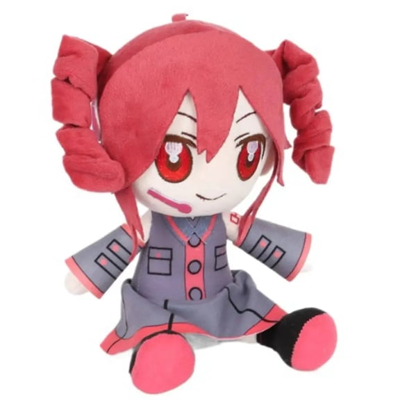 Kasane Teto Plush Doll, Soft Stuffed Anime Character Plushie Figure, Birthday Christmas Gift for Anime Fans