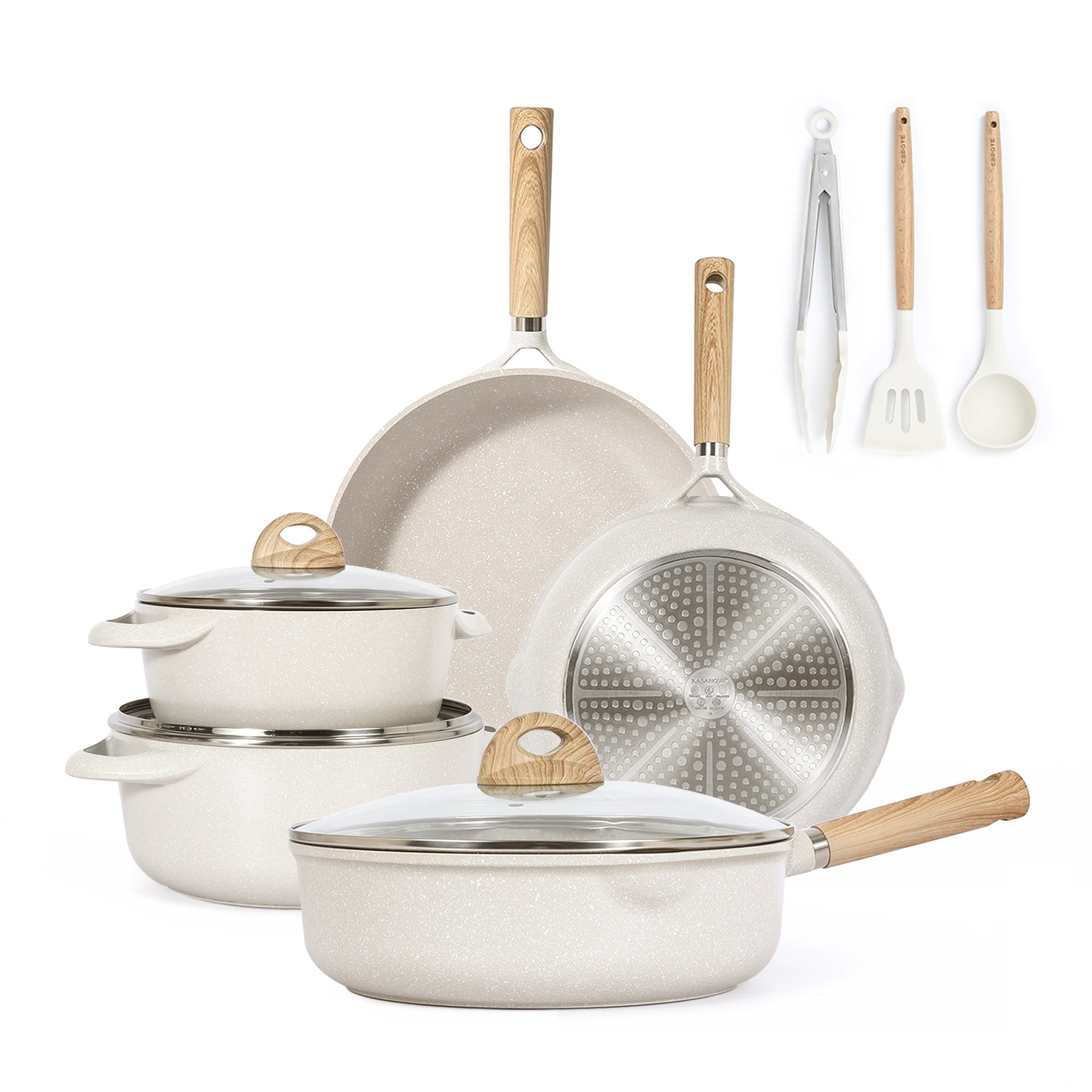 Carote Nonstick Cookware Set with Detachable Handle $39.99 (Retail $99.99)