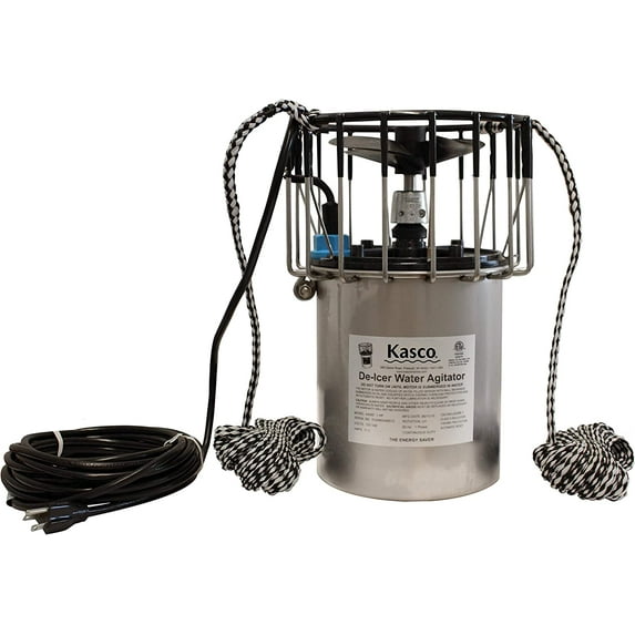 Kasco Deicer 1 HP Lake & Pond De-icer 120V – Single Phase with 100 Ft Electric Power Cord | Water Deicer for Ponds, Lakes & Dock Bubbler