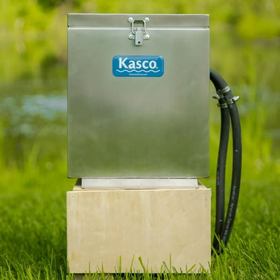 Kasco Home Series Diffused Aeration System | Ideal for DIY Home Ponds | 1 Diffuser, 1/4HP, 120V Compressor | Backyard Pond Aeration | Lake & Pond Pump