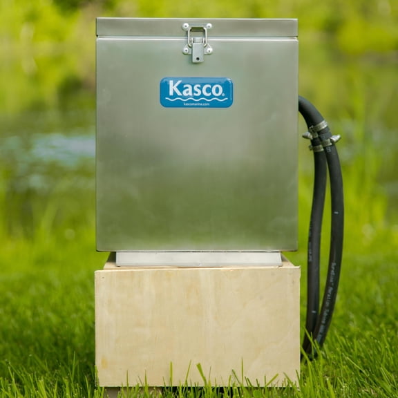 Kasco Home Series Diffused Aeration System | Ideal for DIY Home Ponds | 1 Diffuser, 1/4HP, 120V Compressor | Backyard Pond Aeration | Lake & Pond Pump