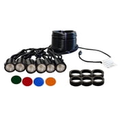 Kasco LED Composite 6 Light Decorative Fixture Kit for 2HP - 5HP Fountains | 120V, 11W per Fixture | 5 Color Option Available | 250ft Power Cord Included | Fountain Sold Separately