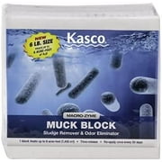 Kasco Pond Probiotic Macro Zyme Time Release Muck Block Beneficial Bacteria | Muck Remover for Ponds & Lakes | Treats Up to 6 Acre-feet 6 lb.
