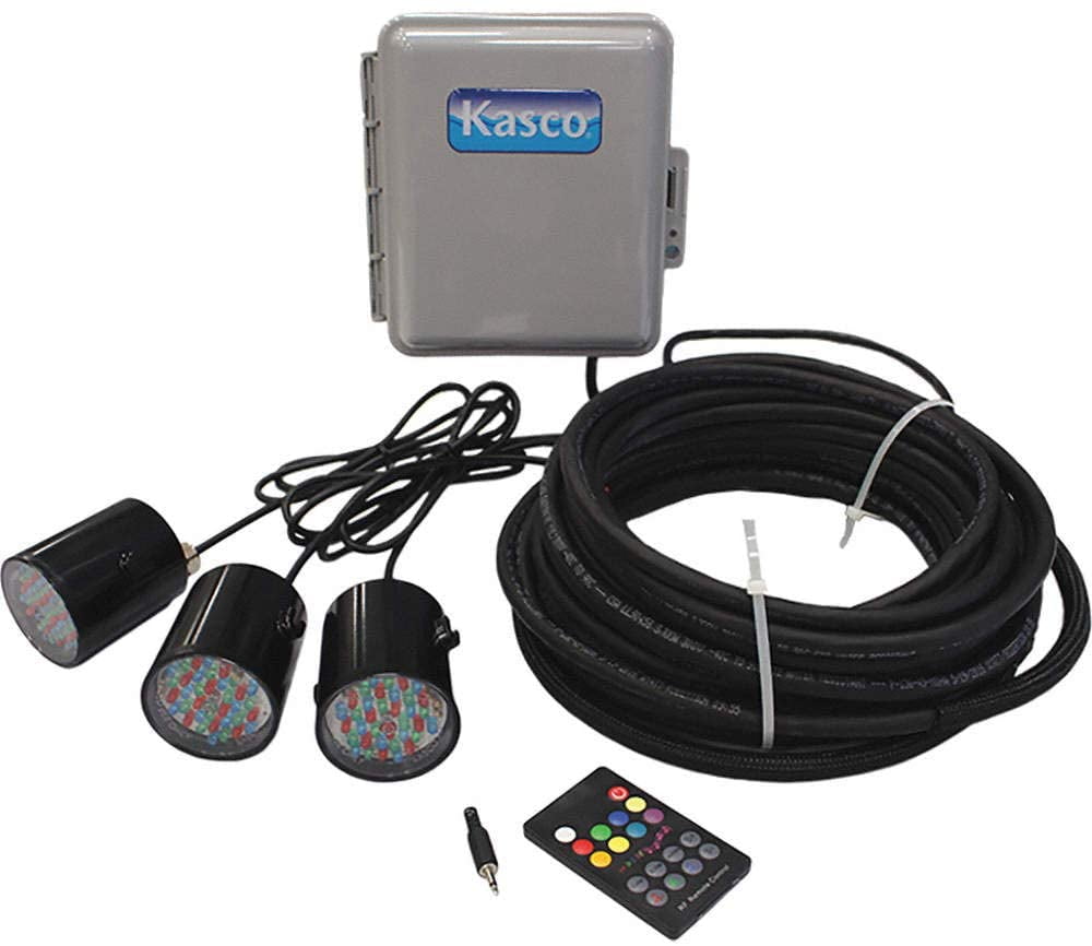 RGB LED Lighting Kit with 100ft Cord for Fountains and Aerators