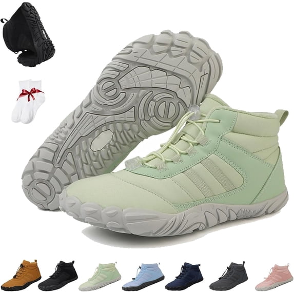 Kasdava Master - Non-Slip & Waterproof Winter Barefoot Shoe, 2026 New Thickened and Warm Hiking Cotton Shoes for Men Women Wide Toe Box Outdoor Comfortable Lightweight