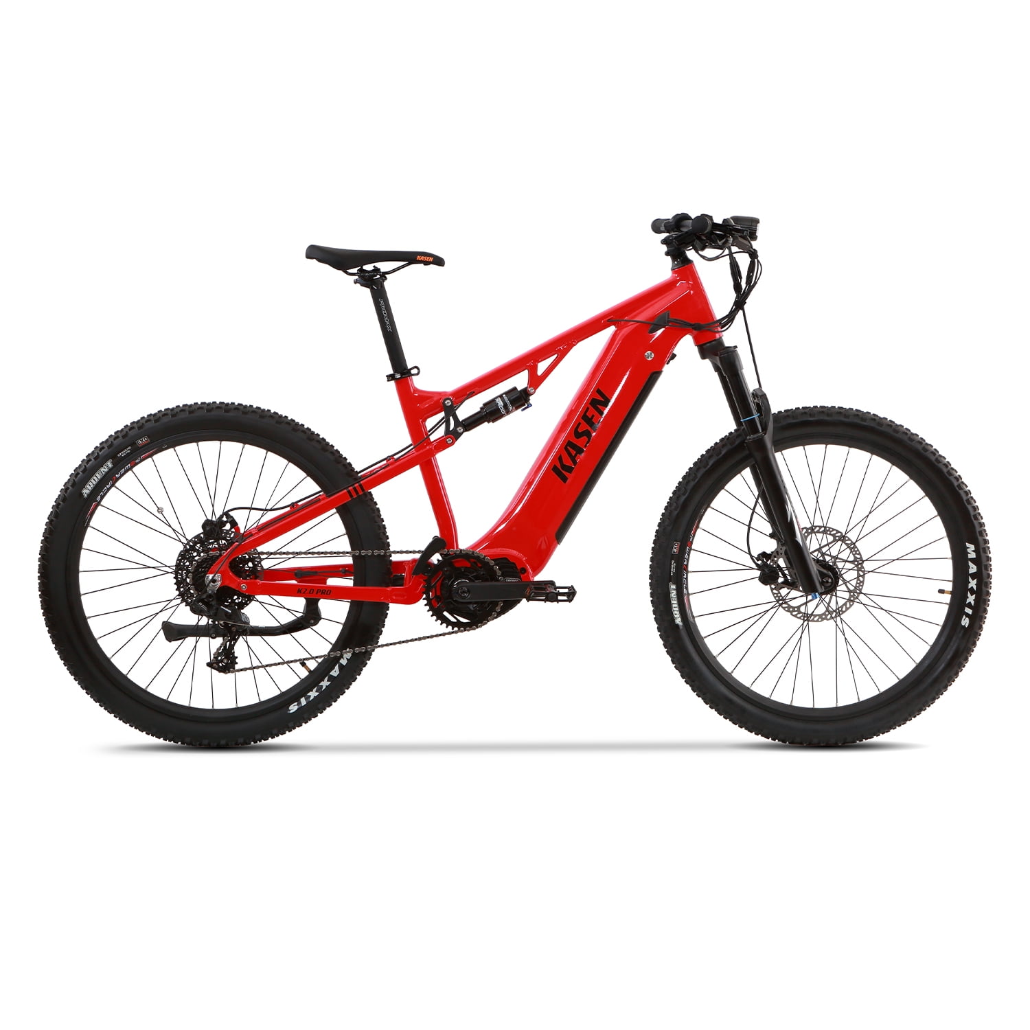 Kasen Electric Mountain Bike Middriven 500w 48v 15ah Full Suspension