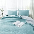 thumbnail image 1 of Kasentex  3-Piece Designer Oversize Quilt Set Soft Cotton Bedspread Coverlet Sets Green Twin, 1 of 5