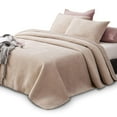 thumbnail image 1 of Kasentex  All Season Plush Poly Velvet Lavish Design Quilt Set Soft and Warm Machine Washable Coverlet Almond King, 1 of 7