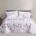 thumbnail image 1 of Kasentex Floral Quilt Set - Lightweight & Reversible - Cozy & Stylish Bedding - Machine Washable, 1 of 7
