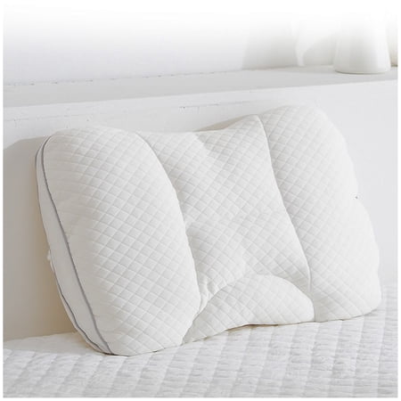Kasentex Foam Pillow Medium Support Low Loft Slim Contour with Waterproof Tencel Cover