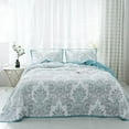 thumbnail image 1 of Kasentex Printed Cotton Bedspreads, Twin, White, 3-Pieces, 1 of 8
