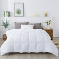 thumbnail image 1 of Kasentex  Winter Warmth Quilted Comforter, Cozy Soft Seersucker Textured, Down Alternative Fill White Queen, 1 of 34