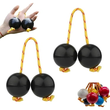 Kashaka Shaker - Rhythmic Ball Percussion,2 Pairs Kash Shakers,Asalato Rhythmic Ball Kashaka Instrument,Musical Percussion Instrument, Hand Musical Percussion African Shaker Instrument