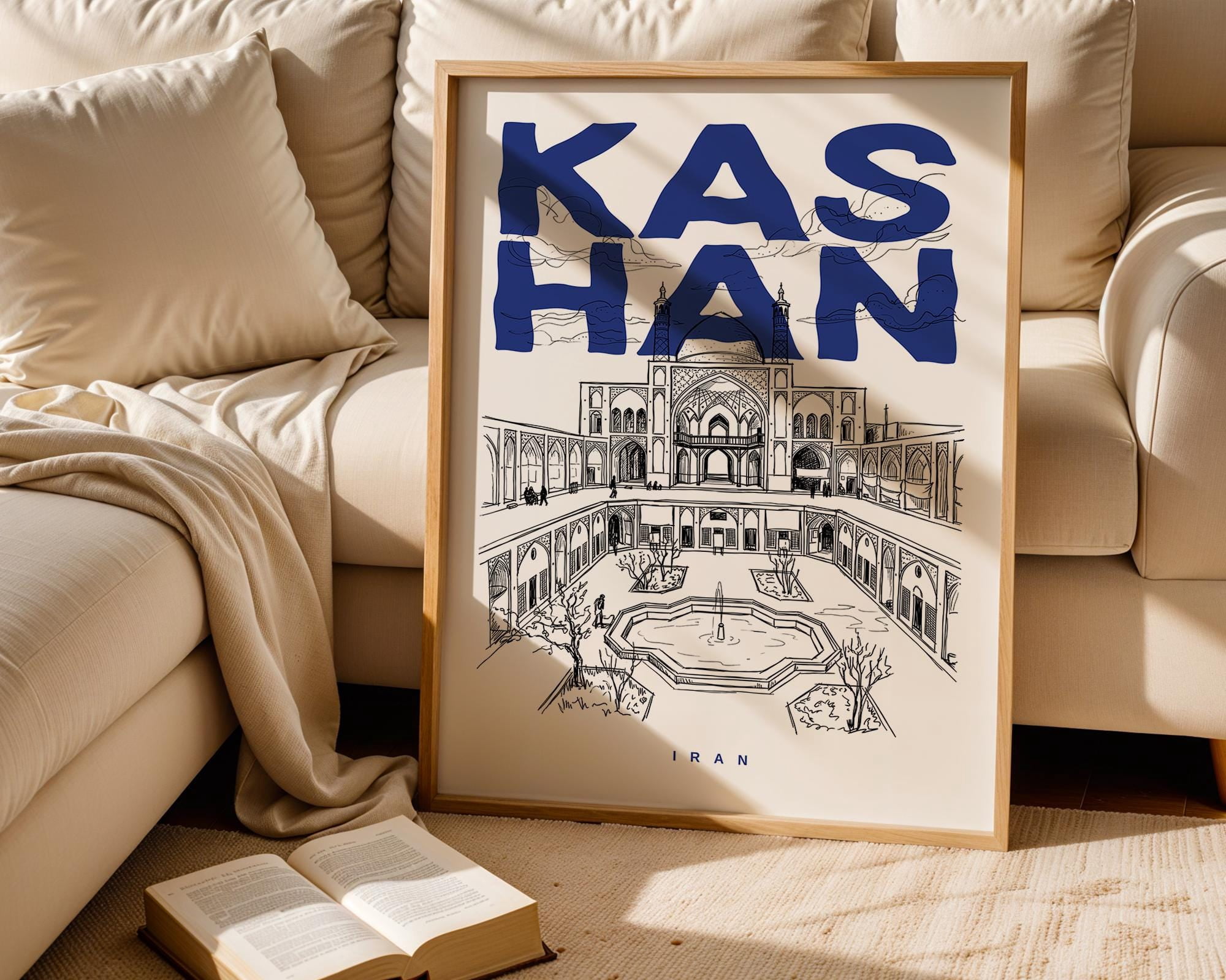 Iran Shop Sign Kashan Iran Art Kashan Lover Poster , Poster Print Only - Walmart.com