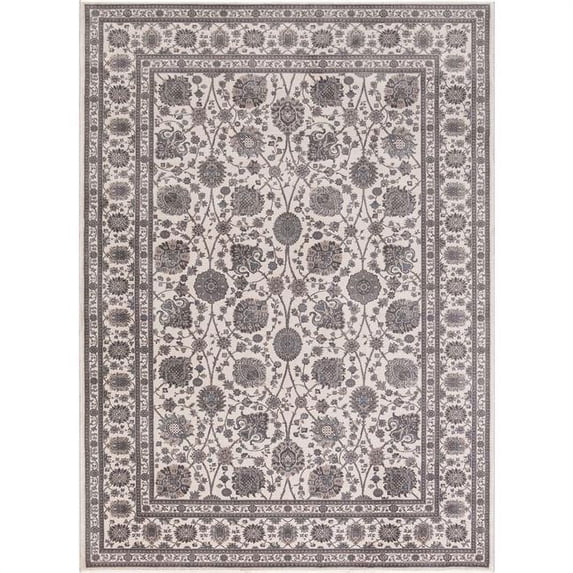 Kashan Kashan - Ivory - 7 ft. 10 in. x 9 ft. 10 in.