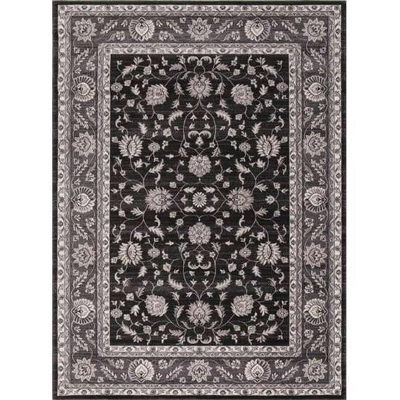 Kashan Mahal Rectangle Area Rug - Anthracite - 9 ft. 3 in. x 12 ft. 6 in.