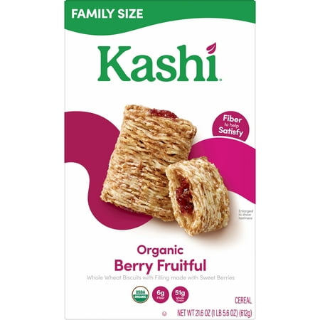 Kashi Berry Fruitful Cold Breakfast Cereal, Family Size, 21.6 oz Box