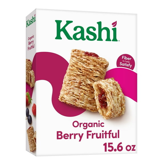 Kashi Breakfast Cereal, Fiber Cereal, Family Breakfast, Berry Fruitful, 15.6oz Box (1 Box)