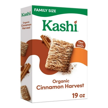 Kashi Breakfast Cereal, Fiber Cereal, Family Breakfast, Family Size, Cinnamon Harvest, 19oz Box (1 Box)