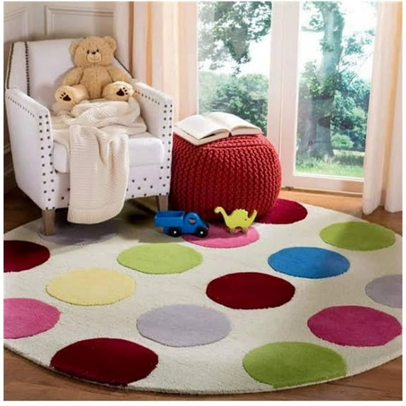 Kashi Carpets Modern Geometric Area Rug – Premium Hand-Tufted New Zealand Wool for Living Room, Bedroom, Office