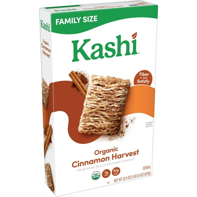 Kashi Cinnamon Harvest Cold Breakfast Cereal, Family Size, 22.5 oz Box
