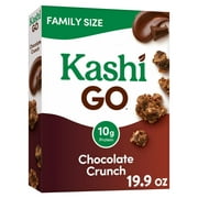 Kashi GO Chocolate Crunch Cold Breakfast Cereal, Family Size, 19.9 oz Box