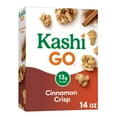thumbnail image 1 of Kashi GO Cold Breakfast Cereal, Vegan Protein, Fiber Cereal, Cinnamon Crisp, 14oz Box (1 Box), 1 of 11