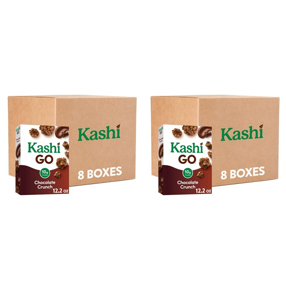 Kashi Go Cold Breakfast Cereal, Fiber Cereal, Vegan Protein, Chocolate